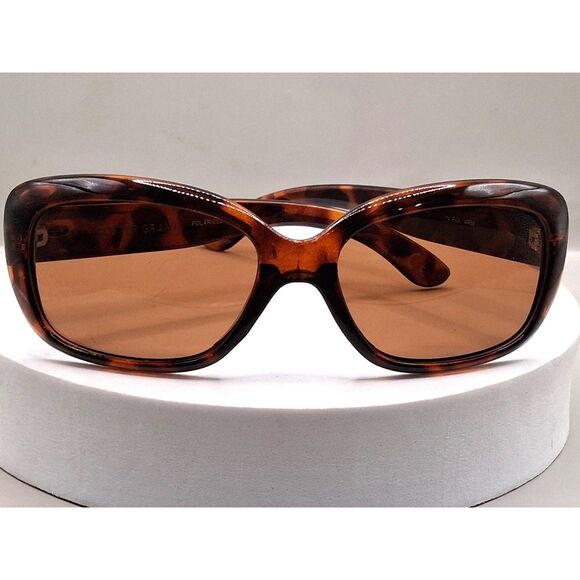Foster Grant Accessories - Foster Grant Election Women's Wrap Polarized Amber Brown Sunglasses